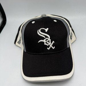 Vintage Chicago White Sox MLB by TEI‎ Hat Strapback Cap Black New Men